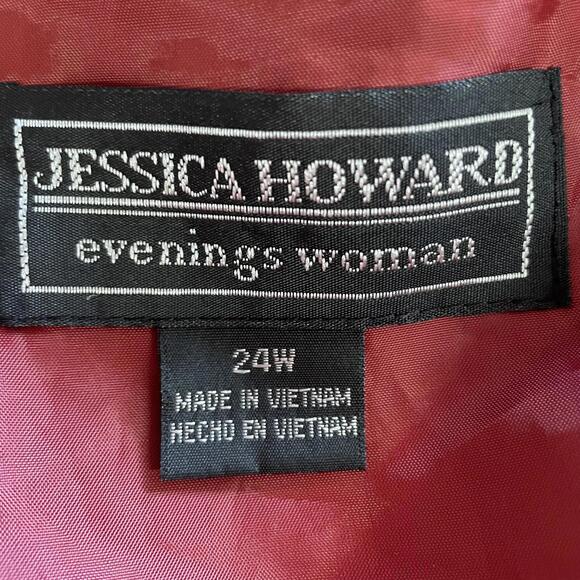 Jessica Howard Women's burgundy Skirt Suit Set Size24W - Picture 8 of 16
